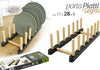 Portapiatti-In-Legno-11x28x9cm-Organizzatore-Supporto-Porta-Piatto-Cucina-838293