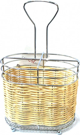 PORTAPOSATE 4 COMPARTI IN METALLO E RATTAN VIMINI SCOMPARTI SCOLA PORTA POSATE Casa e cucina/Organizzazione interni/Contenitori e barattoli da cucina/Portaoggetti e supporti/Vassoi portaposate Trade Shop italia - Napoli, Commerciovirtuoso.it