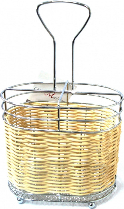 PORTAPOSATE 4 COMPARTI IN METALLO E RATTAN VIMINI SCOMPARTI SCOLA PORTA POSATE Casa e cucina/Organizzazione interni/Contenitori e barattoli da cucina/Portaoggetti e supporti/Vassoi portaposate Trade Shop italia - Napoli, Commerciovirtuoso.it