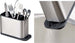 Portaposate-4-Scomparti-7007-Scola-Acqua-Contenitore-Acciaio-Per-Utensili-Cucina