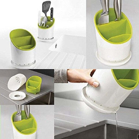 Portaposate 4 Scomparti In Plastica Scola Acqua Posate Contenitore Utensili Casa e cucina/Organizzazione interni/Contenitori e barattoli da cucina/Portaoggetti e supporti/Vassoi portaposate Trade Shop italia - Napoli, Commerciovirtuoso.it