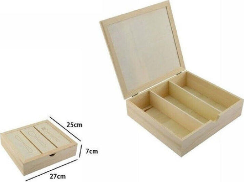 Portaposate Porta Posate Contenitore 3 Posti In Legno Stoviglie 27x25x7cm 74023a Casa e cucina/Organizzazione interni/Contenitori e barattoli da cucina/Portaoggetti e supporti/Vassoi portaposate Trade Shop italia - Napoli, Commerciovirtuoso.it