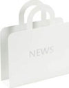 Portariviste - News - acciaio verniciato - bianco - King Collection Cancelleria e prodotti per ufficio/Archivio ufficio e accessori per scrivania/Archivio ufficio/Cartelle/Portariviste Eurocartuccia - Pavullo, Commerciovirtuoso.it
