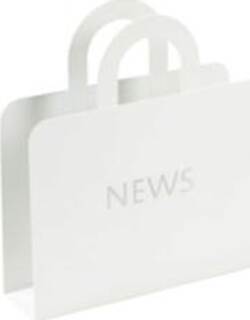 Portariviste - News - acciaio verniciato - bianco - King Collection Cancelleria e prodotti per ufficio/Archivio ufficio e accessori per scrivania/Archivio ufficio/Cartelle/Portariviste Eurocartuccia - Pavullo, Commerciovirtuoso.it