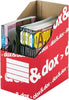 Portariviste DoxDox - 17x35x25 cm - bianco-rosso - Rexel Dox [multipack] 12 pezzi Cancelleria e prodotti per ufficio/Archivio ufficio e accessori per scrivania/Archivio ufficio/Cartelle/Portariviste Eurocartuccia - Pavullo, Commerciovirtuoso.it