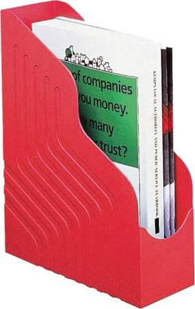 Portariviste Magazine Rack Jumbo - 25x32 cm - dorso 10 cm - rosso - Rexel Cancelleria e prodotti per ufficio/Archivio ufficio e accessori per scrivania/Archivio ufficio/Cartelle/Portariviste Eurocartuccia - Pavullo, Commerciovirtuoso.it