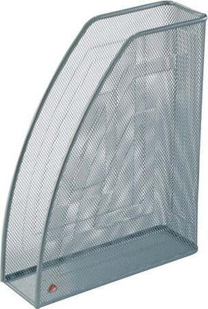 Portariviste Mesh - rete metallica - 26x8x33 5 cm - argento - Alba Cancelleria e prodotti per ufficio/Archivio ufficio e accessori per scrivania/Archivio ufficio/Cartelle/Portariviste Eurocartuccia - Pavullo, Commerciovirtuoso.it