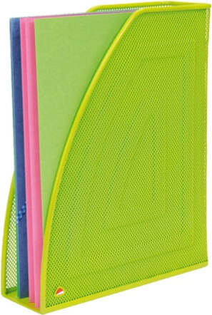 Portariviste Mesh - rete metallica - 26x8x33 5 cm - verde - Alba Cancelleria e prodotti per ufficio/Archivio ufficio e accessori per scrivania/Archivio ufficio/Cartelle/Portariviste Eurocartuccia - Pavullo, Commerciovirtuoso.it