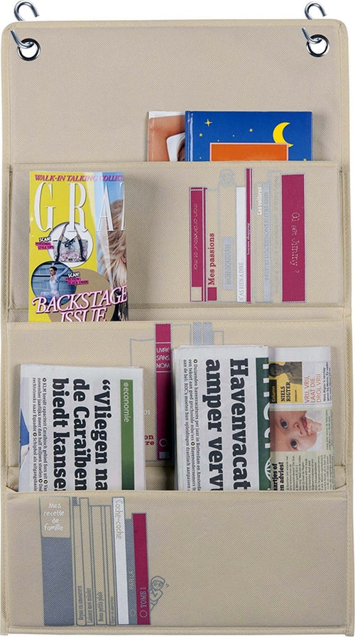 PORTARIVISTE ORGANIZER DA APPENDERE CON 3 TASCHE E 2 GANCI PER ARMADI CABINE Casa e cucina/Organizzazione interni/Organizzazione guardaroba/Organizer e svuotatasche da comò Trade Shop italia - Napoli, Commerciovirtuoso.it