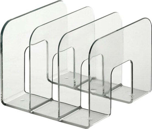 Portariviste Trend - 3 scomparti - 21 5x21 cm - dorso 16 5 cm - trasparente - Durable Cancelleria e prodotti per ufficio/Archivio ufficio e accessori per scrivania/Archivio ufficio/Cartelle/Portariviste Eurocartuccia - Pavullo, Commerciovirtuoso.it