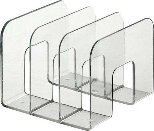 Portariviste Trend - 3 scomparti - 21 5x21 cm - dorso 16 5 cm - trasparente - Durable Cancelleria e prodotti per ufficio/Archivio ufficio e accessori per scrivania/Archivio ufficio/Cartelle/Portariviste Eurocartuccia - Pavullo, Commerciovirtuoso.it