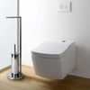 Portarotolo Con Porta Scopino Bagno In Metallo Cromato Con Spazzolone 19x19x74cm Set da Bagno Trade Shop italia - Napoli, Commerciovirtuoso.it