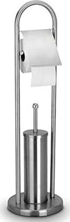 PORTAROTOLO CON SCOPINO E PORTA SCOPINO IN ACCIAIO ACCESSORI BAGNO WC 80 CM  Trade Shop italia - Napoli, Commerciovirtuoso.it