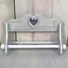 Portarotolo-Parete-Carta-Cucina-Rotolo-Scottex-Legno-Bianco-Con-Cuore-Shabby