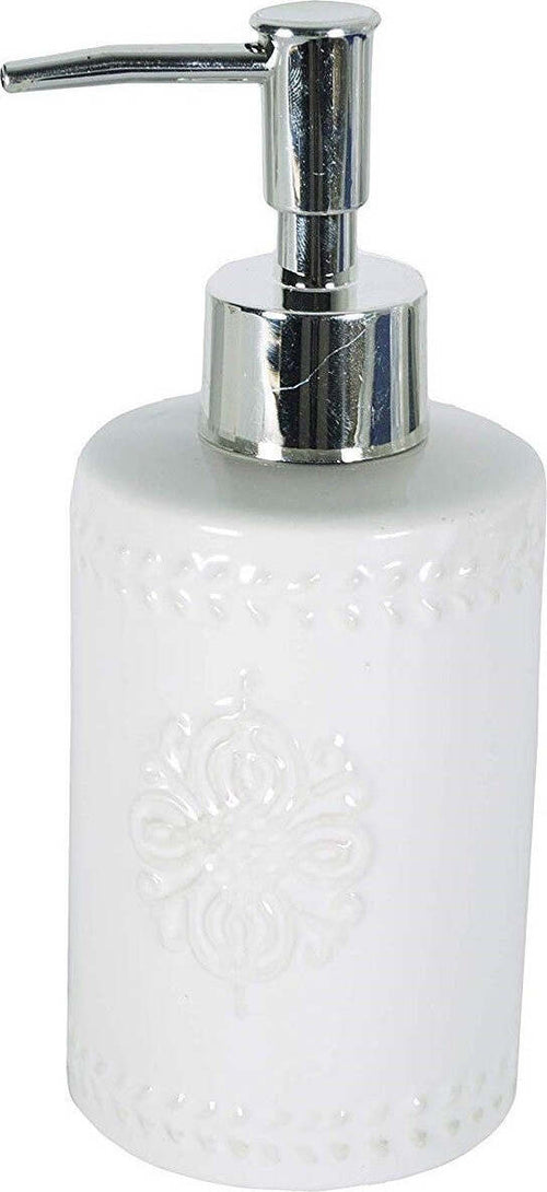 Portasapone In Ceramica Porta Sapone Esy_10338 Trama 21cm Dispenser Sapone Casa e cucina/Bagno/Accessori per il bagno/Dosatori e porta accessori/Dosatori per sapone liquido Trade Shop italia - Napoli, Commerciovirtuoso.it
