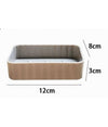 Portasapone Saponetta Bagno Rettangolare Tortora Rigato Accessorio Arredo 79192