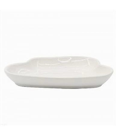 Portasapone Saponetta Ceramica Bianco Forma Nuvola Bagno Accessorio Arredo 79938