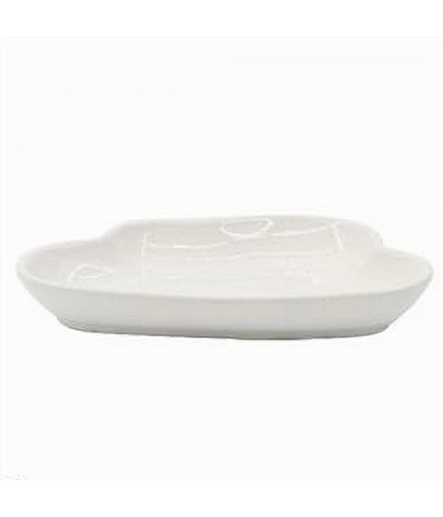 Portasapone Saponetta Ceramica Bianco Forma Nuvola Bagno Accessorio Arredo 79938