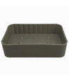 Portasapone Saponetta Da Bagno Rettangolare Beige Rigato Accessorio Arredo 79168