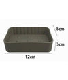 Portasapone Saponetta Da Bagno Rettangolare Beige Rigato Accessorio Arredo 79168