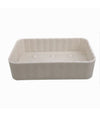 Portasapone Saponetta Da Bagno Rettangolare Bianco Rigato Accessori Arredo 79164