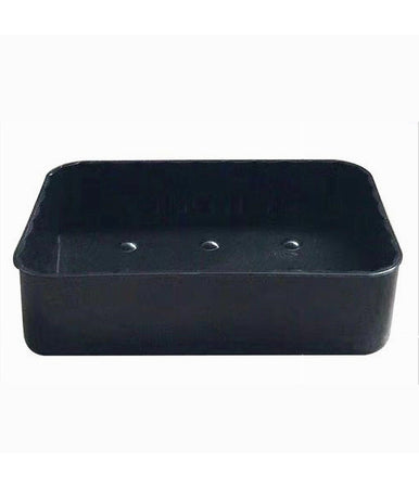 Portasapone Saponetta Da Bagno Rettangolare Nero Rigato Accessorio Arredo 79196