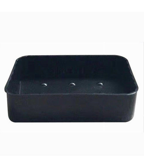 Portasapone Saponetta Da Bagno Rettangolare Nero Rigato Accessorio Arredo 79196