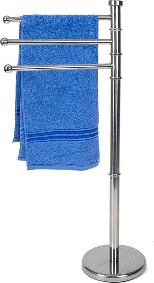 Portasciugamani Da Terra Piantana 80cm 3 Bracci Porta Asciugamano In Metallo Set da Bagno Trade Shop italia - Napoli, Commerciovirtuoso.it