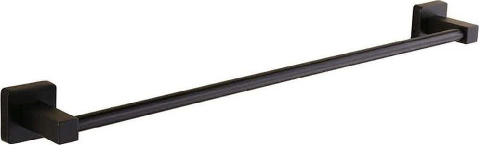Portasciugamani In Acciaio Inox Singolo Nero Da 60 Cm Per Bagno Design Moderno Casa e cucina/Bagno/Mobili da bagno/Portasciugamani/Ganci portasciugamani Trade Shop italia - Napoli, Commerciovirtuoso.it