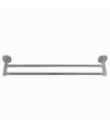 Portasciugamani Porta Asciugamano Doppio Cromato 60cm Accessori Bagno Oval 52001