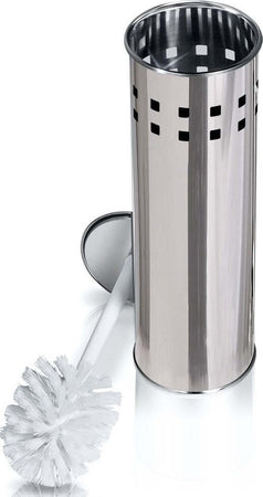 PORTASCOPINO CON SPAZZOLONE WC CILINDRO IN ACCIAIO INOX 26X10CM ACCESSORI BAGNO  Trade Shop italia - Napoli, Commerciovirtuoso.it