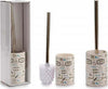 Portascopino-In-Ceramica-Acciaio-Design-Scritte-Spazzola-Scopettino-9.6x9.6x36cm-Bagno-Wc