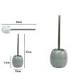 Portascopino In Ceramica Grigio Con Scopino Moderno Accessori Arredo Bagno 79255