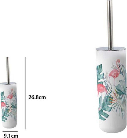 Portascopino In Plastica 9.1x26.8cm Scopino Bagno Wc Toilette Fenicotteri 69967 Casa, arredamento e bricolage > Accessori Bagno > Scopini e Porta Scopini Trade Shop italia - Napoli, Commerciovirtuoso.it