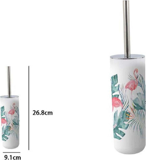 Portascopino In Plastica 9.1x26.8cm Scopino Bagno Wc Toilette Fenicotteri 69967 Casa, arredamento e bricolage > Accessori Bagno > Scopini e Porta Scopini Trade Shop italia - Napoli, Commerciovirtuoso.it