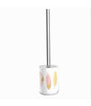 Portascopino Porta Scopino Bagno Wc Toilette Con Piume Con Scopino Completo 69796
