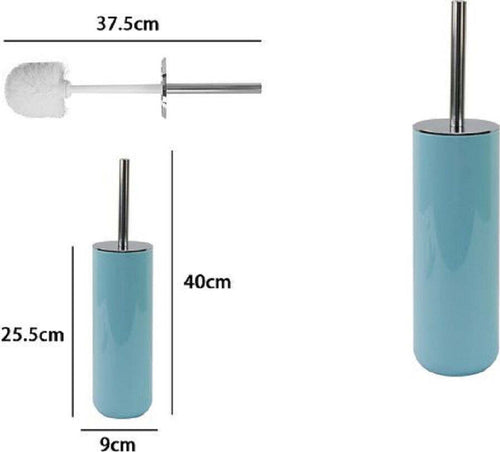 Portascopino Porta Scopino Con Scopettino Wc Bagno Toilette Celeste Silver 79890 Casa e cucina/Bagno/Accessori per il bagno/Accessori per il WC/Scopini e porta scopini Trade Shop italia - Napoli, Commerciovirtuoso.it