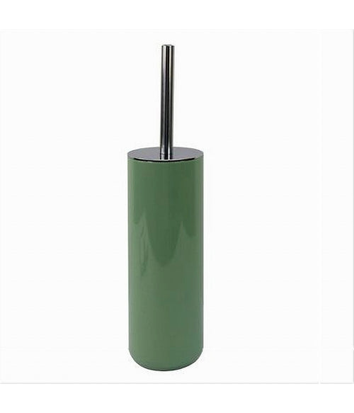Portascopino Porta Scopino Con Scopettino Wc Bagno Toilette Verde Silver 79878
