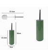 Portascopino Porta Scopino Con Scopettino Wc Bagno Toilette Verde Silver 79878