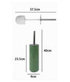 Portascopino Porta Scopino Con Scopettino Wc Bagno Toilette Verde Silver 79878