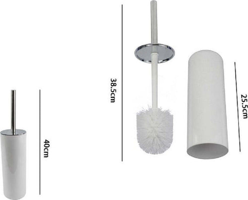 Portascopino Porta Scopino Con Scopettino Wc Bagno Water Bianco Silver 69481 Casa, arredamento e bricolage > Accessori Bagno > Scopini e Porta Scopini Trade Shop italia - Napoli, Commerciovirtuoso.it
