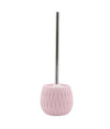 Portascopino Rosa Lavorato Con Scopino Moderno Accessorio Per Arredo Bagno 79949