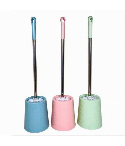 Portascopino Rotondo Colorato Lavorato Per Bagno Wc Toilette Con Scopino 79466