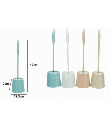 Portascopino Rotondo Colorato Rigato Per Bagno Wc Toilette Con Scopino 79300