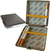 Portasigarette-In-Metallo-Ed-Eco-Pelle-Astuccio-Porta-Sigarette-Elegante