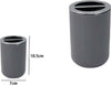 Portaspazzolini Bicchiere Accessori Bagno 2 Fori Grigio Silver Contenitore 79893 Casa e cucina/Bagno/Accessori per il bagno/Dosatori e porta accessori/Bicchieri porta spazzolini Trade Shop italia - Napoli, Commerciovirtuoso.it