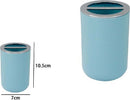 Portaspazzolini Bicchiere Accessori Bagno 2fori Celeste Silver Contenitore 79887 Casa e cucina/Bagno/Accessori per il bagno/Dosatori e porta accessori/Bicchieri porta spazzolini Trade Shop italia - Napoli, Commerciovirtuoso.it