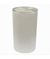Portaspazzolini Bicchiere Accessorio Per Arredo Bagno Bianco Rigato 3 Fori 79162