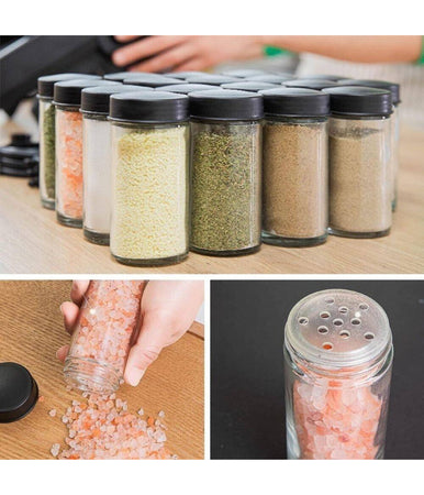 Portaspezie Girevole A 360° Con 18 Barattoli Spezie Da Cucina Con Supporto Ruota