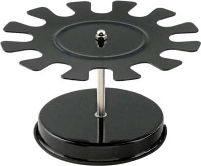 Portatimbri circolare - 12 posti - nero - metallo - Koala Cancelleria e prodotti per ufficio/Archivio ufficio e accessori per scrivania/Etichette divisori per schedario e timbri/Timbri e materiali per timbri/Scatole per timbri Eurocartuccia - Pavullo, Commerciovirtuoso.it